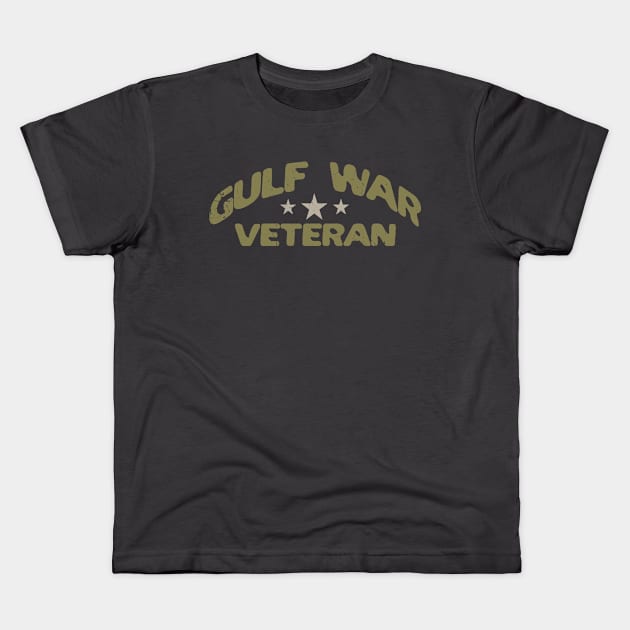 Gulf War Veteran Kids T-Shirt by Distant War